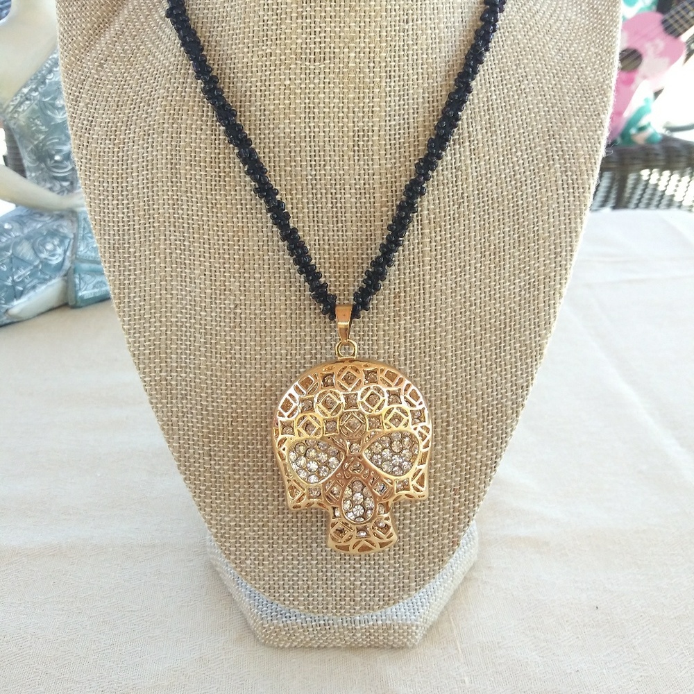 Awesome skull necklace.